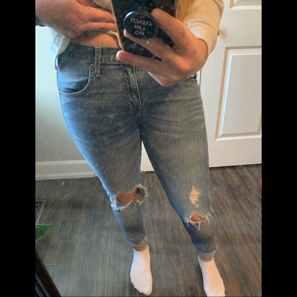 Mossimo Skinny Ripped Boyfriend Jeans - Picture 5 of 5